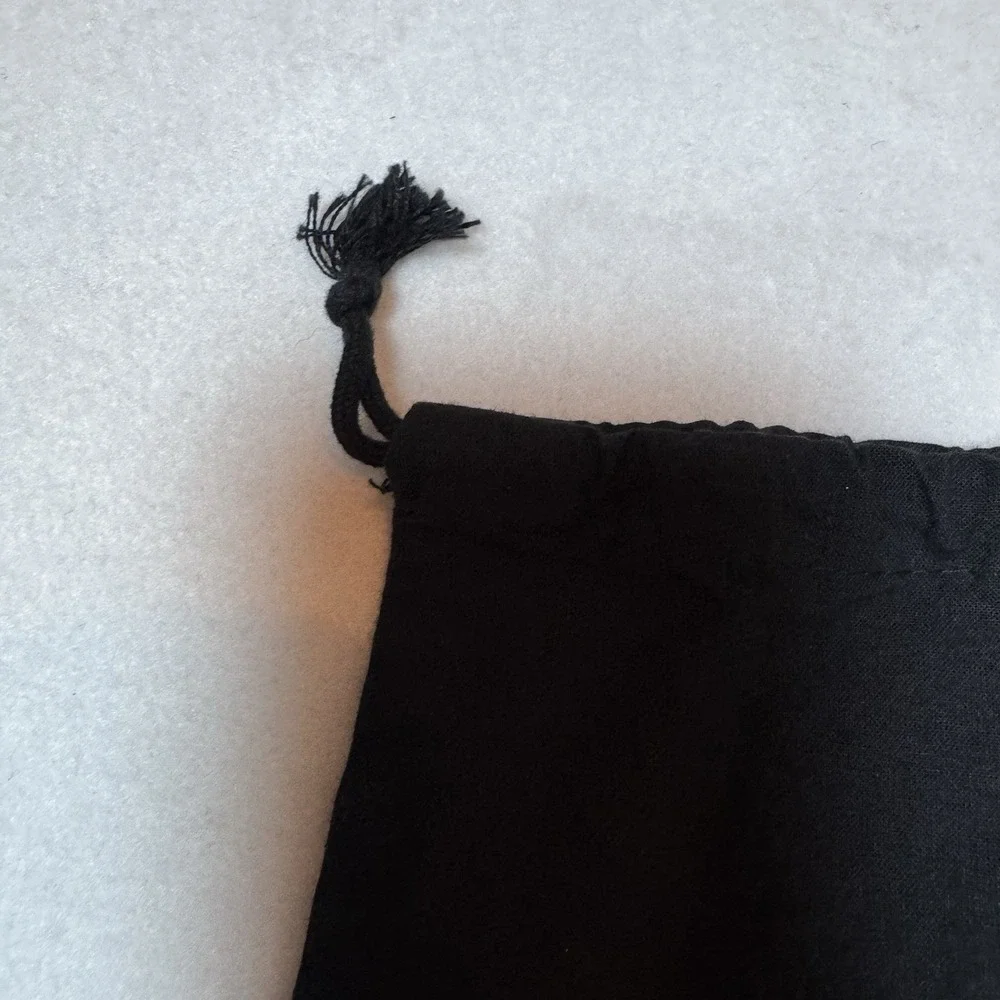 John Fluevog Shoe Dust Bag Black Drawstring Top 14